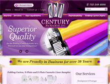 Tablet Screenshot of centurypackaginginc.com